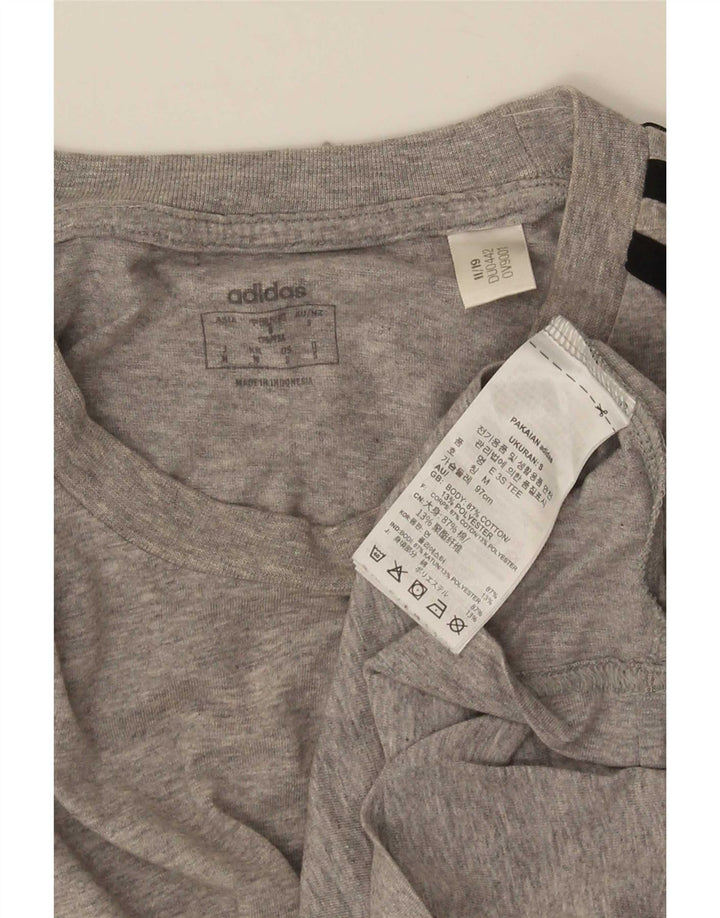 Adidas Hombre Camiseta Top Small Gris Algodón