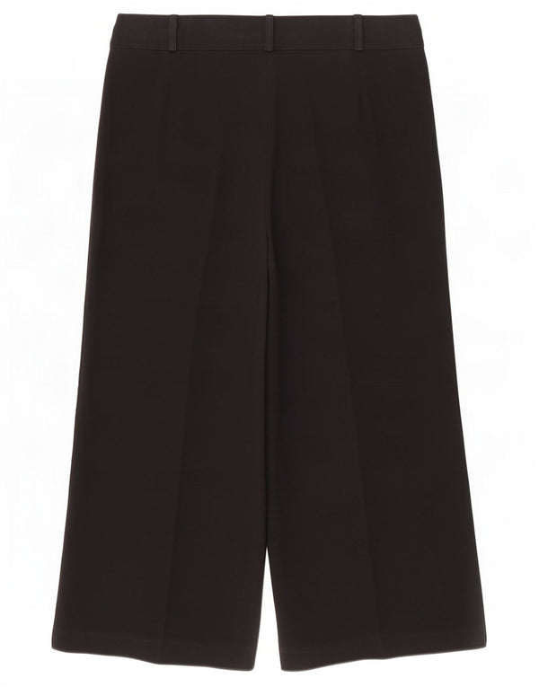 Marks & Spencer Pantalones cortos de pierna ancha para mujer UK 44 Large W34 L24 Negro