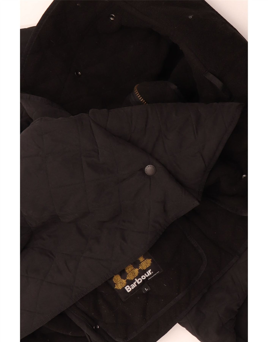 BARBOUR Chaqueta acolchada para hombre Reino Unido 40 Grande Negro