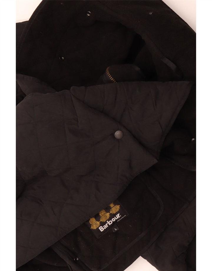 BARBOUR Chaqueta acolchada para hombre Reino Unido 40 Grande Negro