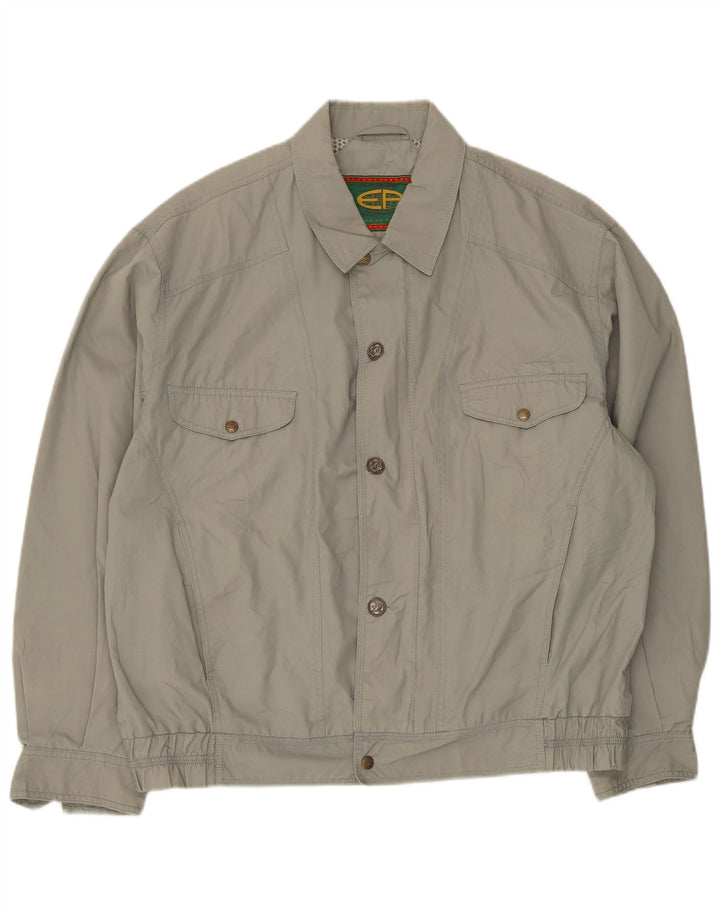 Proyecto Europeo Chaqueta Bomber Para Hombre Talla 40 Grande Gris