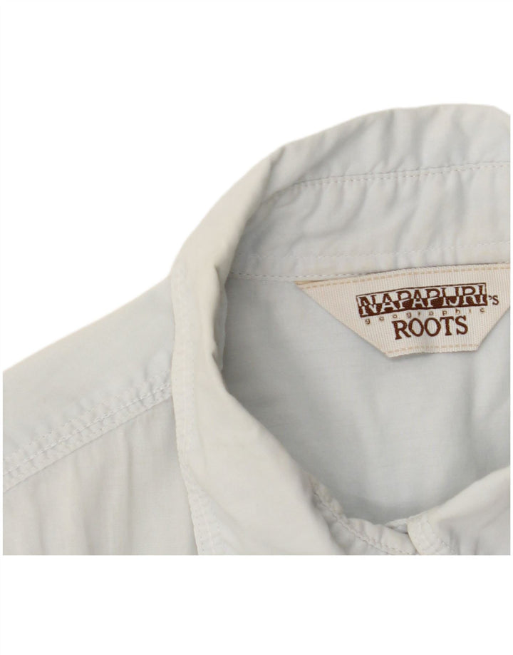 NAPAPIJRI Camisa extragrande Geographic para mujer UK 40 Small Blue