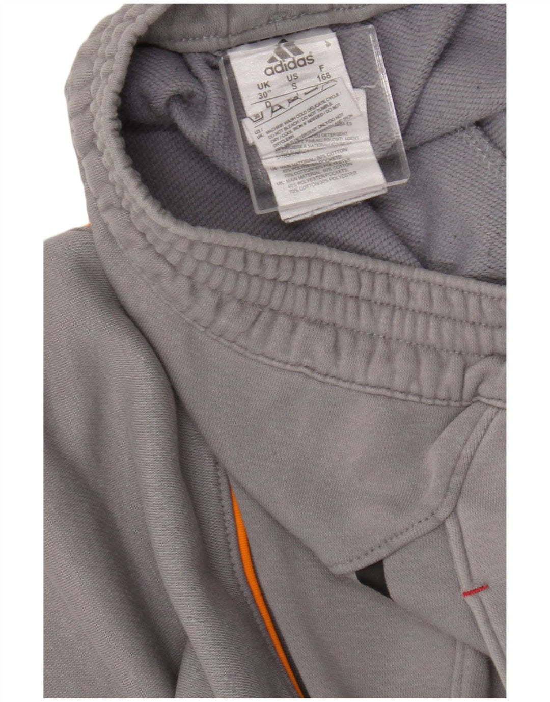 Adidas - Pantalón de chándal para hombre, talla pequeña, algodón gris