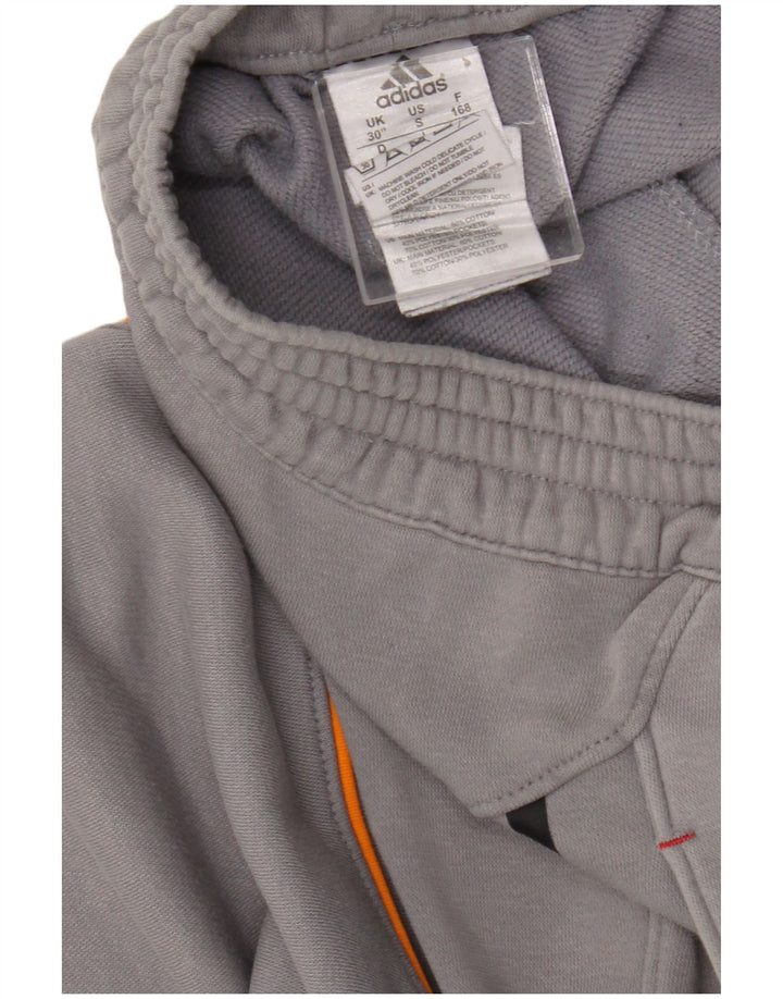Adidas - Pantalón de chándal para hombre, talla pequeña, algodón gris