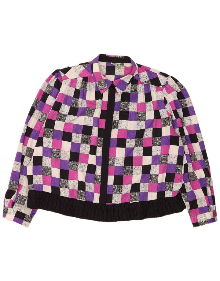 Frankenwalder Blusa de manga larga para mujer IT 48 XL Multicolor