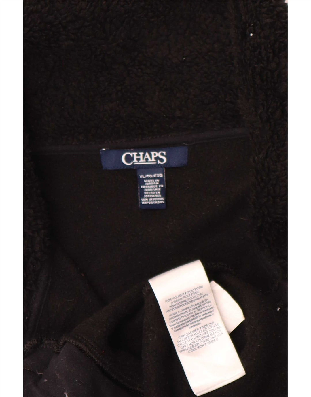 Chaps Chaleco polar para mujer UK 18 XL Poliéster negro