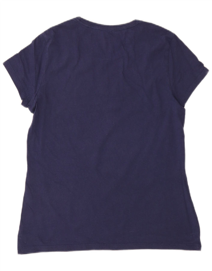 Levi's Camiseta gráfica para mujer Top UK 44 Grande Algodón azul marino