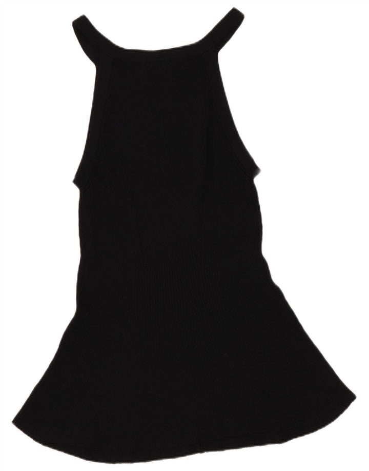 Massimo Dutti Top sin mangas regular para mujer UK 44 Medium Black