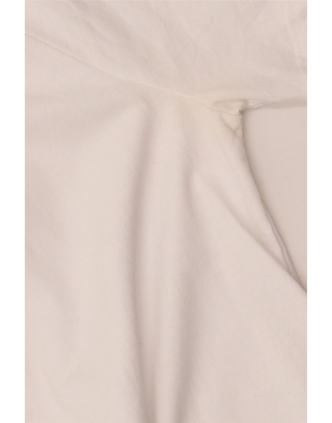 Zara Mujer Blusa Top Reino Unido 44 Grande Algodón Blanco
