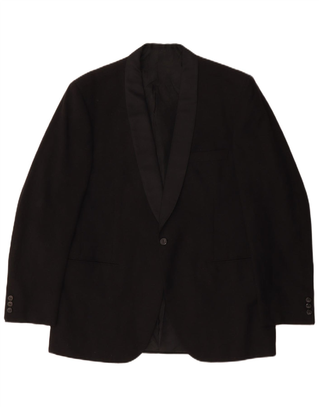 Facis Chaqueta tipo blazer con 1 botón para hombre IT 52 XL Negro