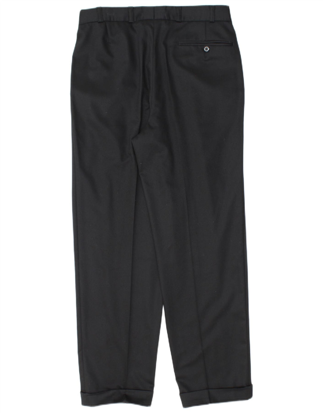 Canda Pantalón de traje con pinzas para hombre EU 46 Small W30 L29 Poliéster negro