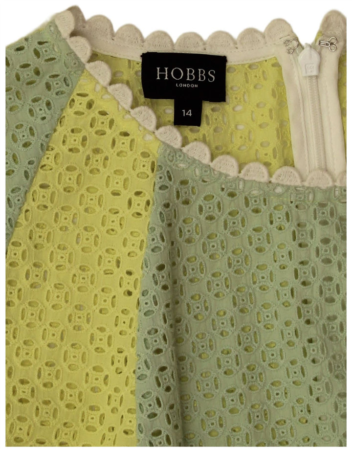 Hobbs Vestido básico sin mangas para mujer UK 44 Mediano Bloque de color multicolor