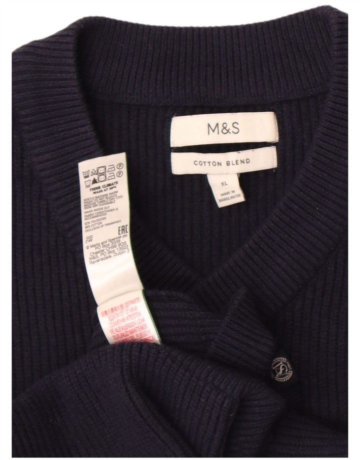 Marks & Spencer Camiseta sin mangas para hombre XL Poliéster azul marino