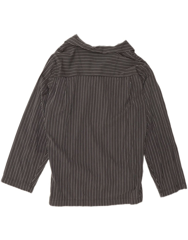 Hugo Boss Camisa para mujer Reino Unido 46 Grande Algodón a rayas negras