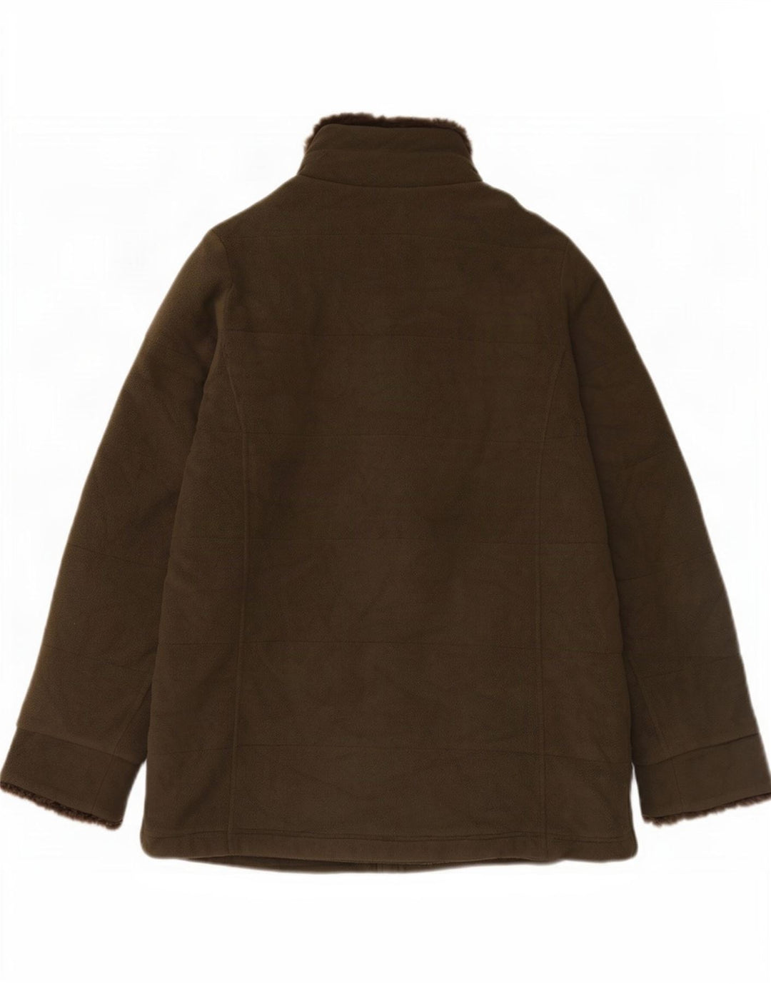 Marks & Spencer Chaqueta polar para mujer UK 12 Poliéster verde medio