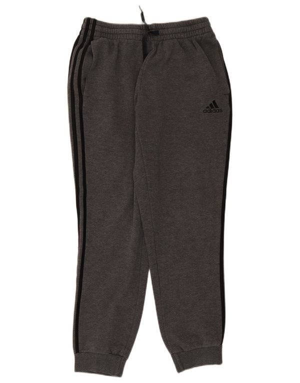 Adidas Mens Tracksuit Trousers Joggers Medium Grey Cotton