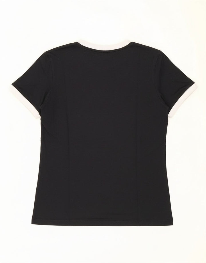 Adidas Camiseta Mujer Top UK 8 Small Negro Algodón
