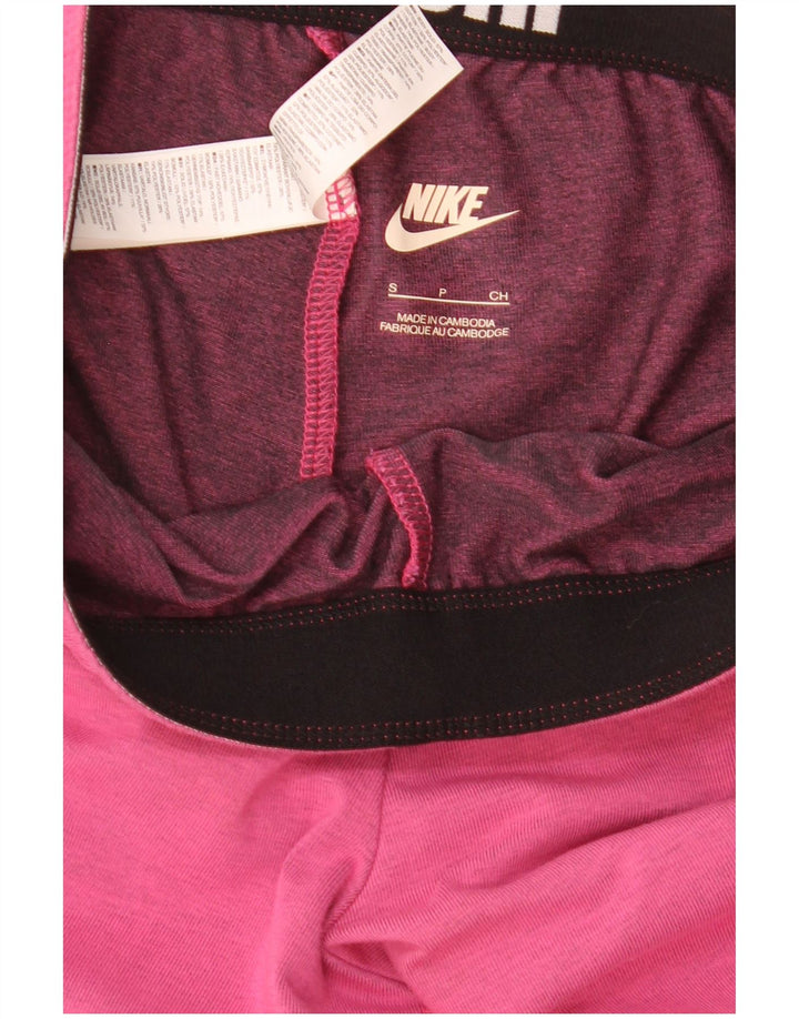 Nike Leggings gráficos para mujer UK 8 Small Pink Cotton