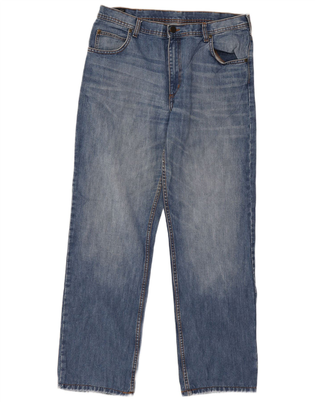 Lee Vaqueros Rectos Brooklyn Para Hombre W36 L31 Algodón Azul
