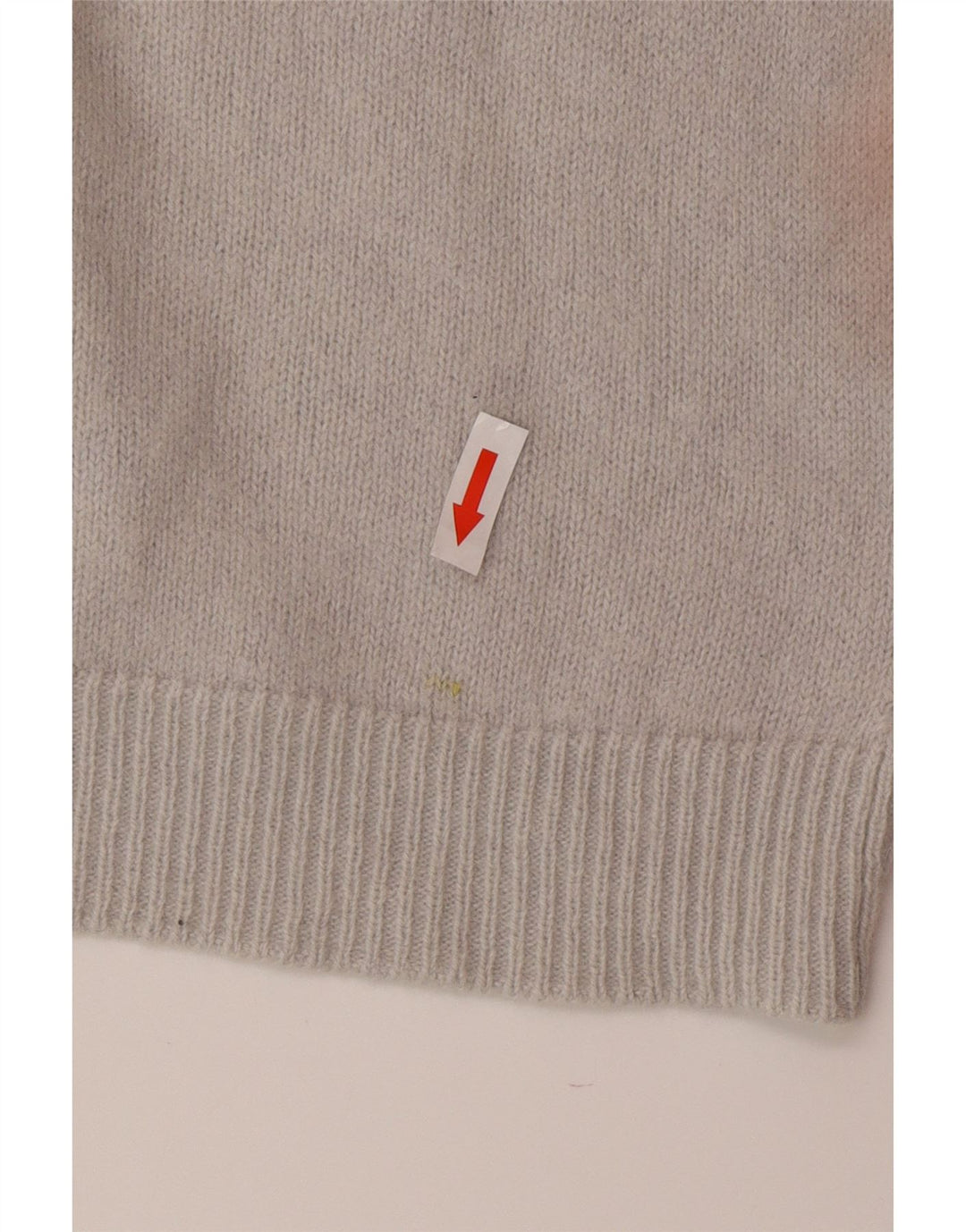 Massimo Dutti Jersey con Cuello en V para Mujer UK 42 Gris Medio