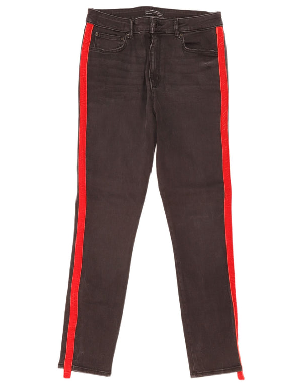 Zara Vaqueros pitillo para mujer EU 42 Large W32 L27 Algodón color block negro