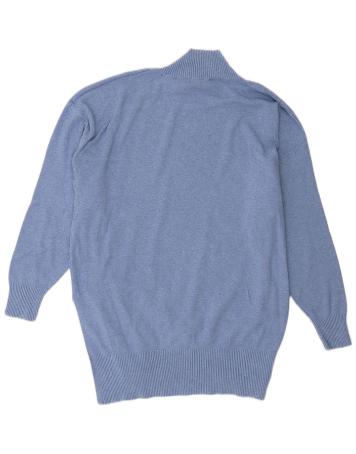 Marks & Spencer Suéter con Cuello Alto para Mujer UK 46 Grande Azul