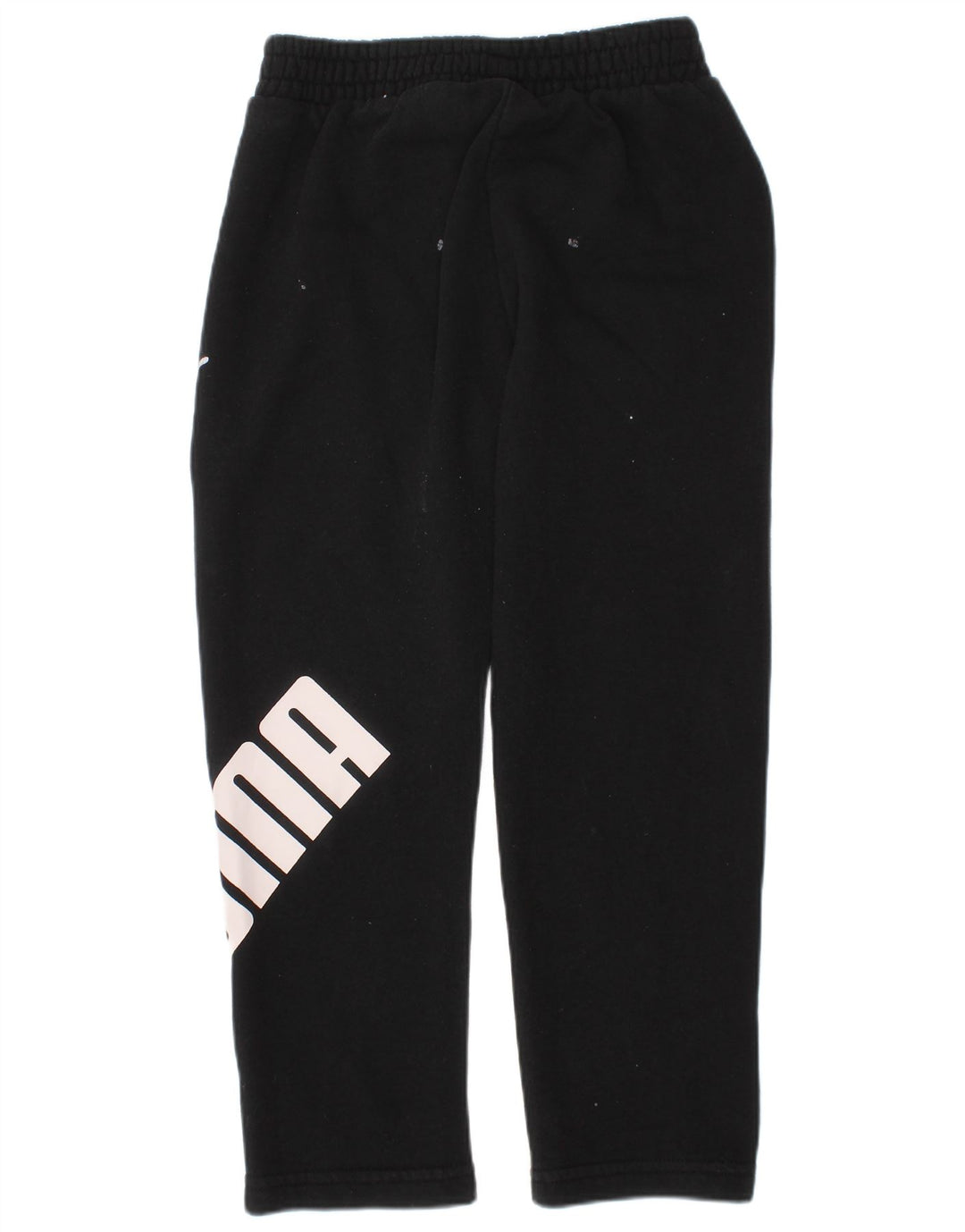 Puma Pantalones de chándal con estampado gráfico para niños 4-5 años Algodón negro