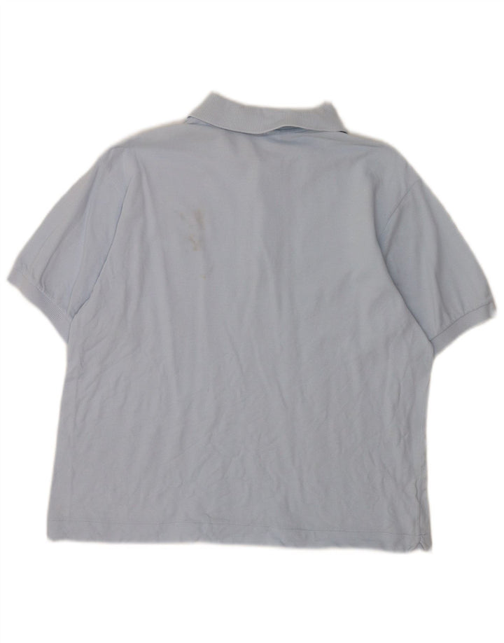 Polo Lacoste para hombre talla 4 algodón azul medio