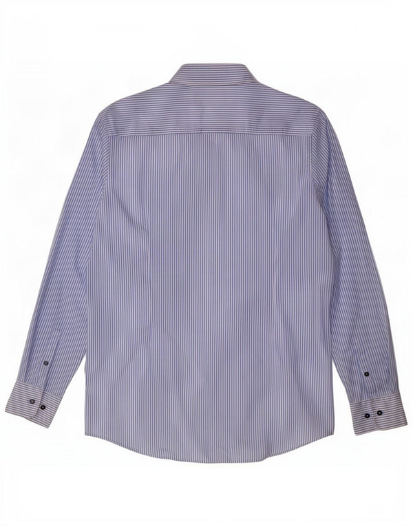 Hugo Boss Camisa ajustada para hombre Talla 41 16 Raya azul grande
