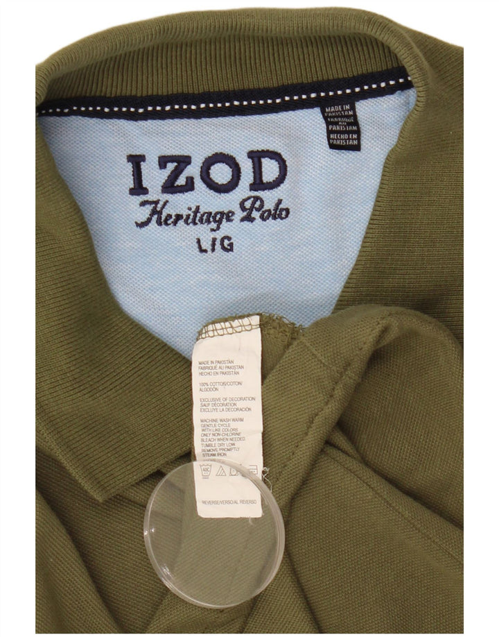 Izod Hombre Heritage Polo Polo Grande Caqui Algodón
