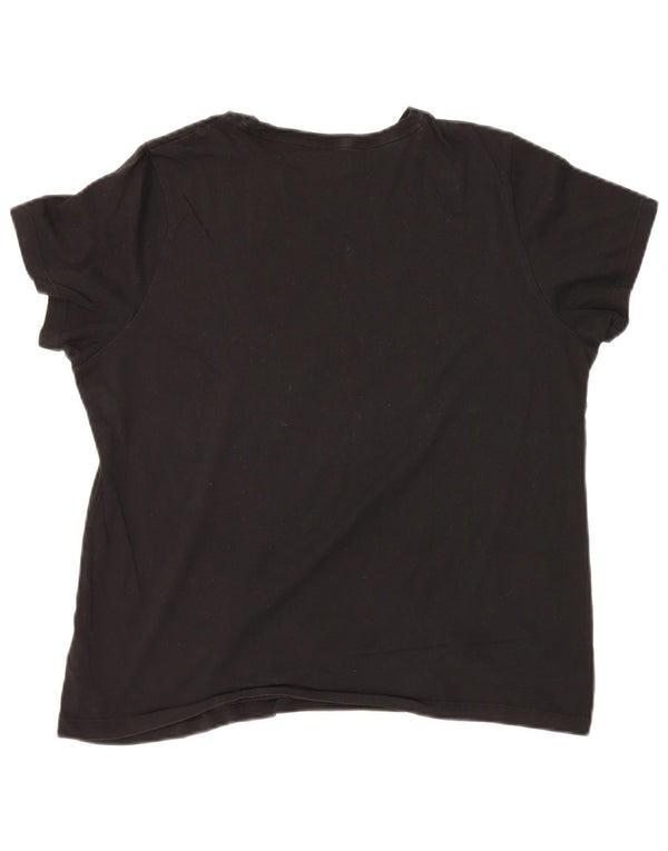 Puma Mujer Camiseta Gráfica Top UK 40 XL Negro