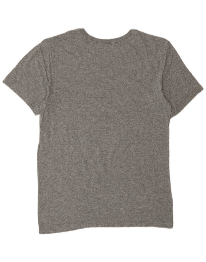 Nike - Camiseta gráfica para hombre, talla pequeña, algodón gris