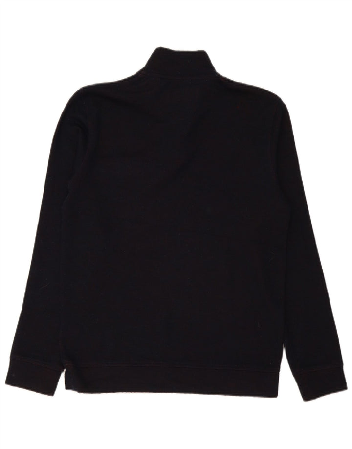 Ted Baker - Jersey para hombre con cuello y botones, talla 2, pequeño, azul marino, moderno