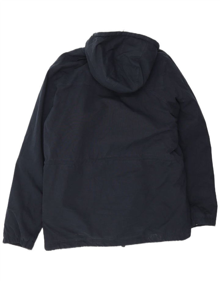Volcom Parka con capucha para hombre UK 42 XL Algodón azul marino