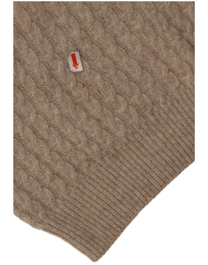 CALLE. ANDREWS Suéter tipo cárdigan para mujer ES 40 XL Beige Angora