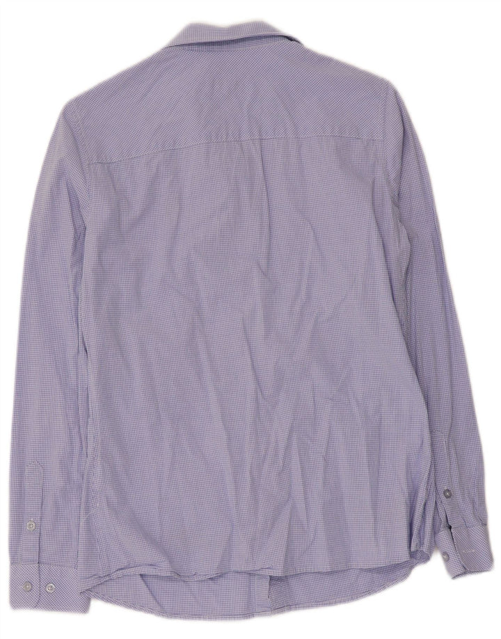 Asociación de Polo de EE. UU. Camisa para mujer EU 38 Cuadros azules medianos