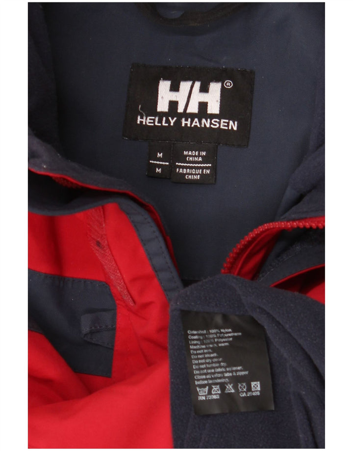 HELLY HANSEN Chaqueta cortavientos para hombre UK 38 Medium Red Colourblock Nylon