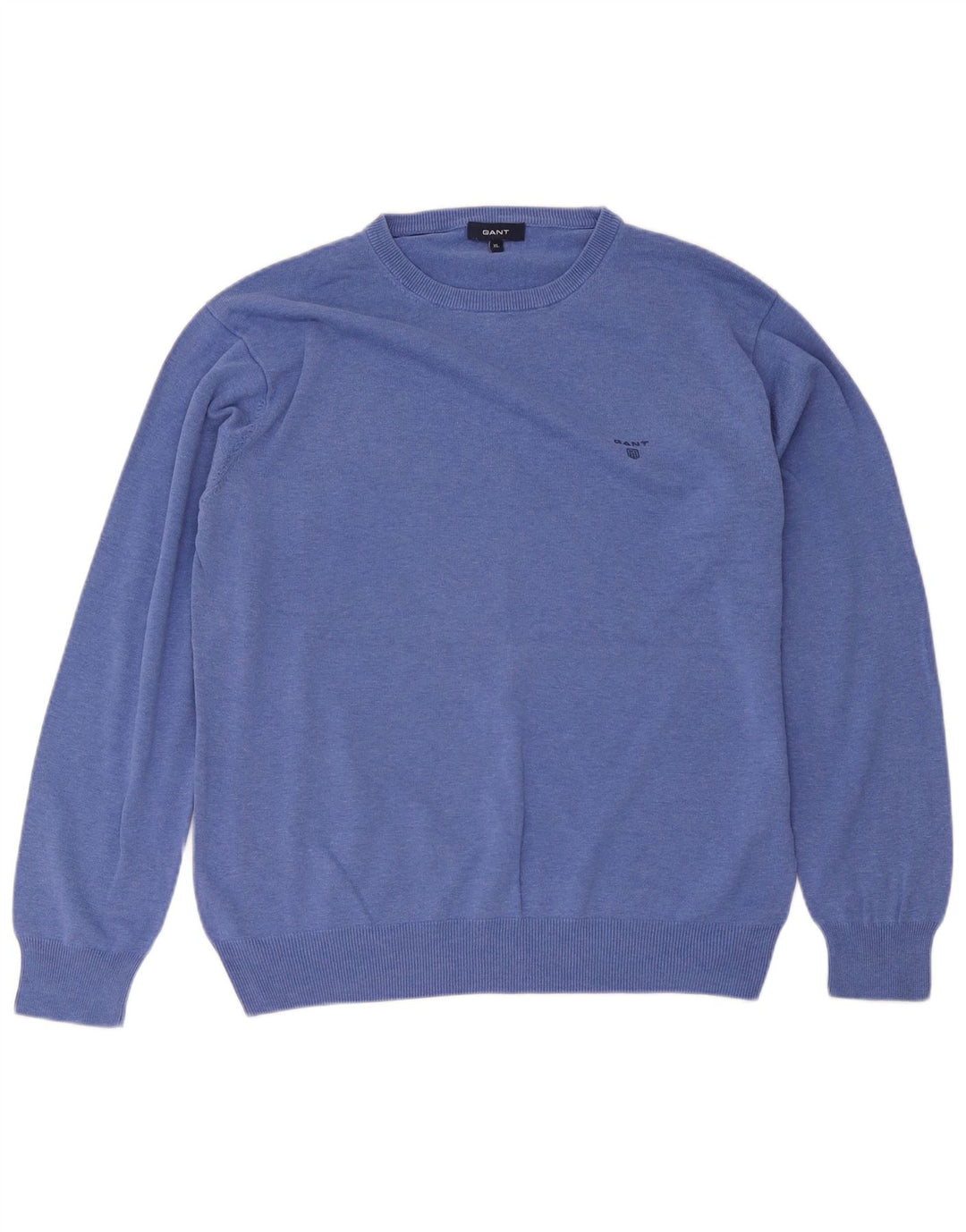 Gant Jersey De Cuello Redondo Para Hombre XL Azul Algodón