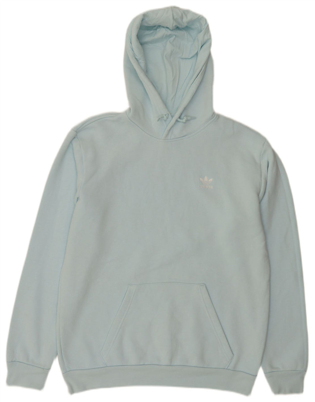 Adidas Hombre Sudadera Con Capucha Jumper Azul Medio Algodón