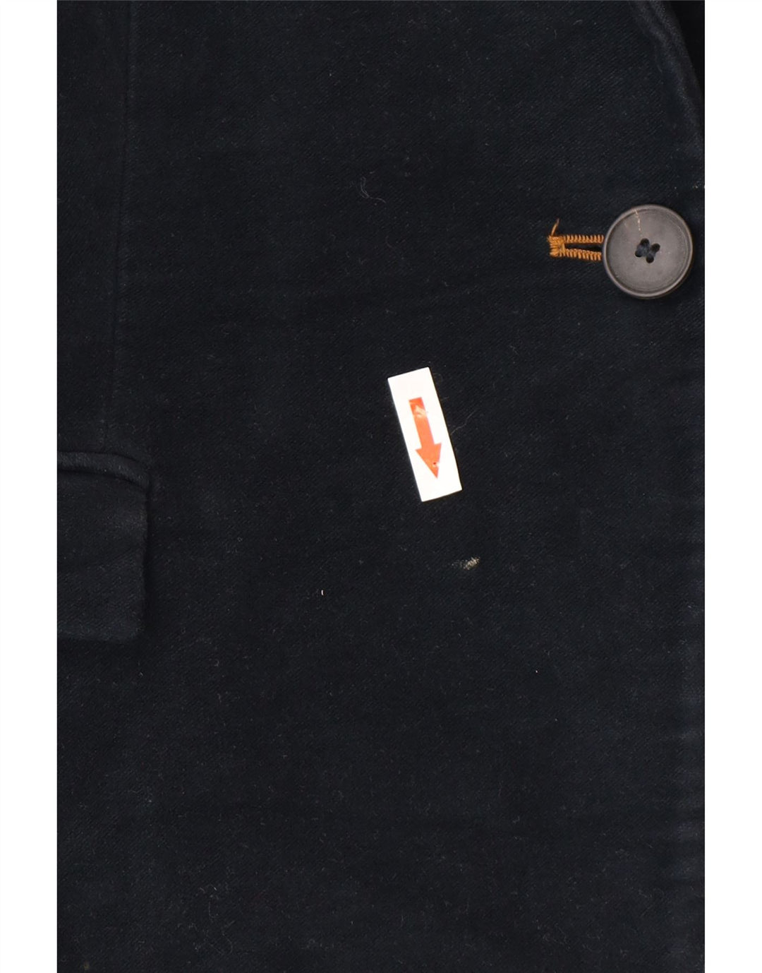 Zara Chaqueta Blazer De 1 Botón para Mujer UK 42 Mediana Acetato Azul Marino