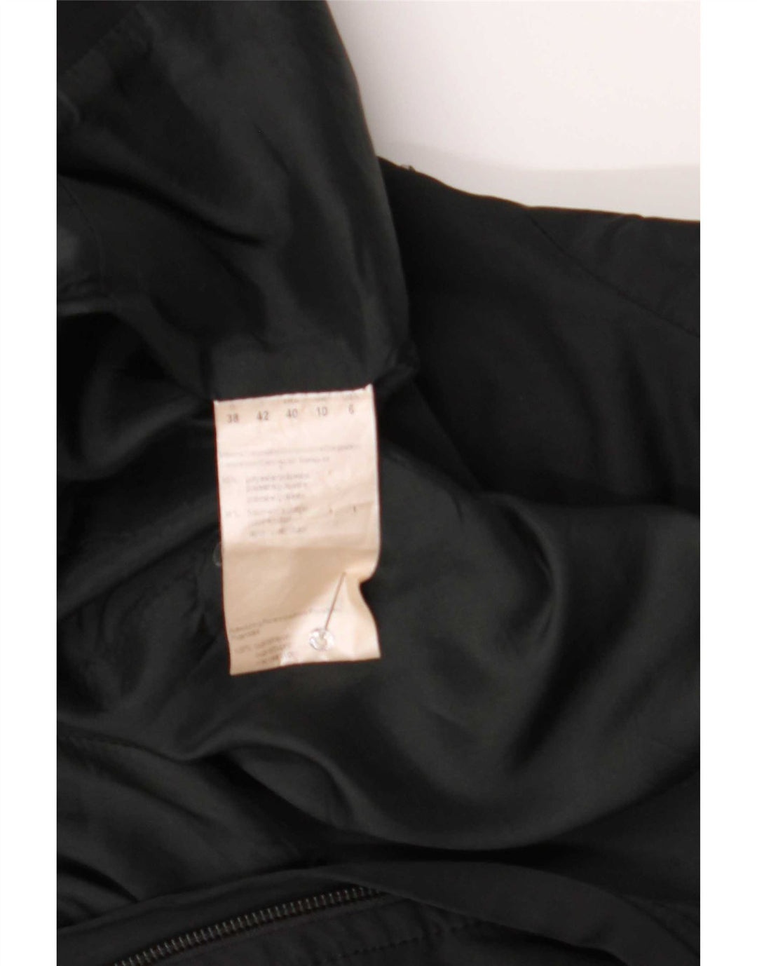 Hugo Boss Vestido recto de manga larga para mujer UK 10 Small Poliéster negro