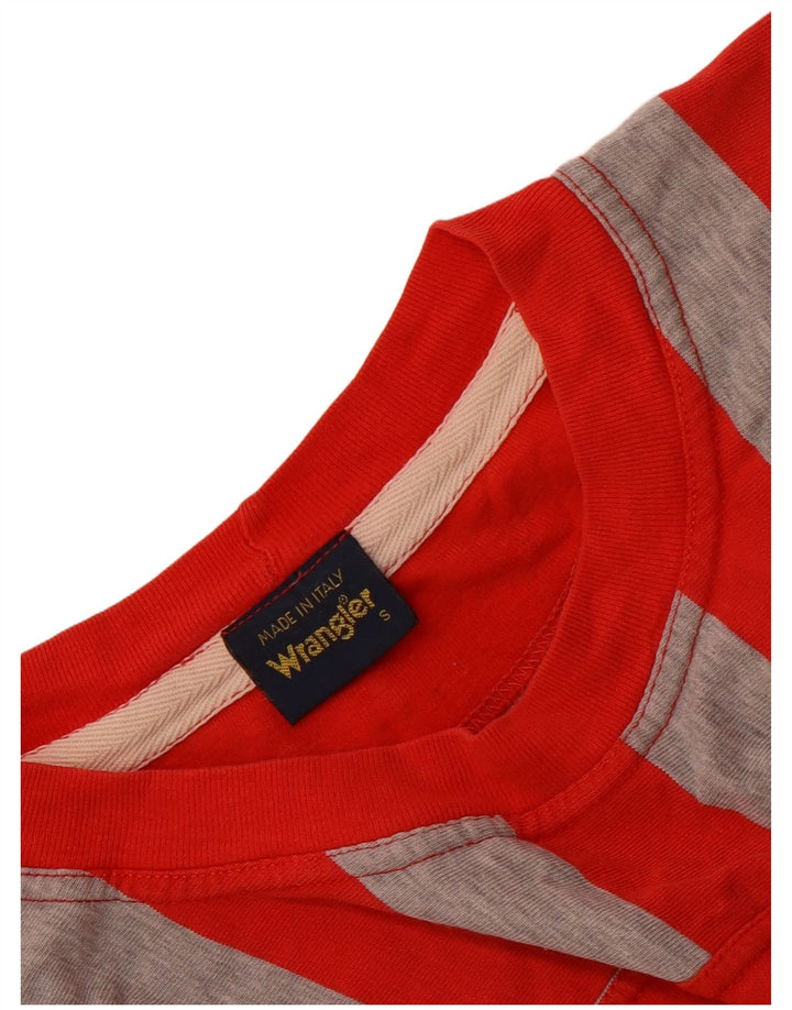Wrangler Top extragrande para mujer, manga 3/4, talla 40, talla pequeña, color rojo a rayas