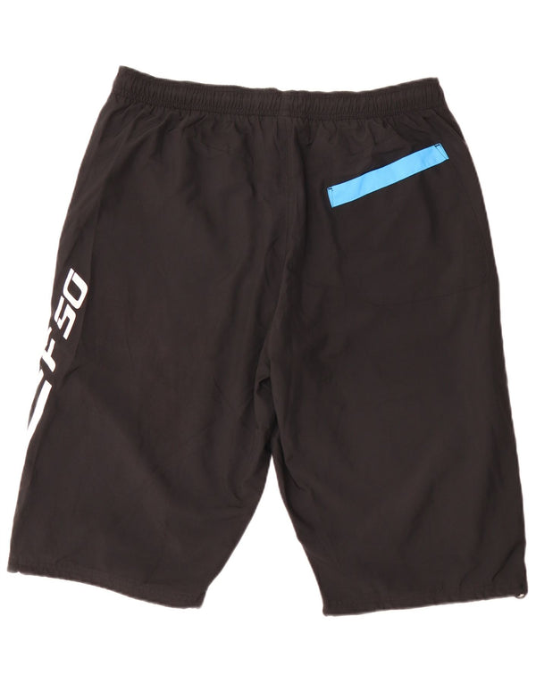 Adidas Mens F50 Graphic Bermuda Sport Shorts Grande Negro Poliéster