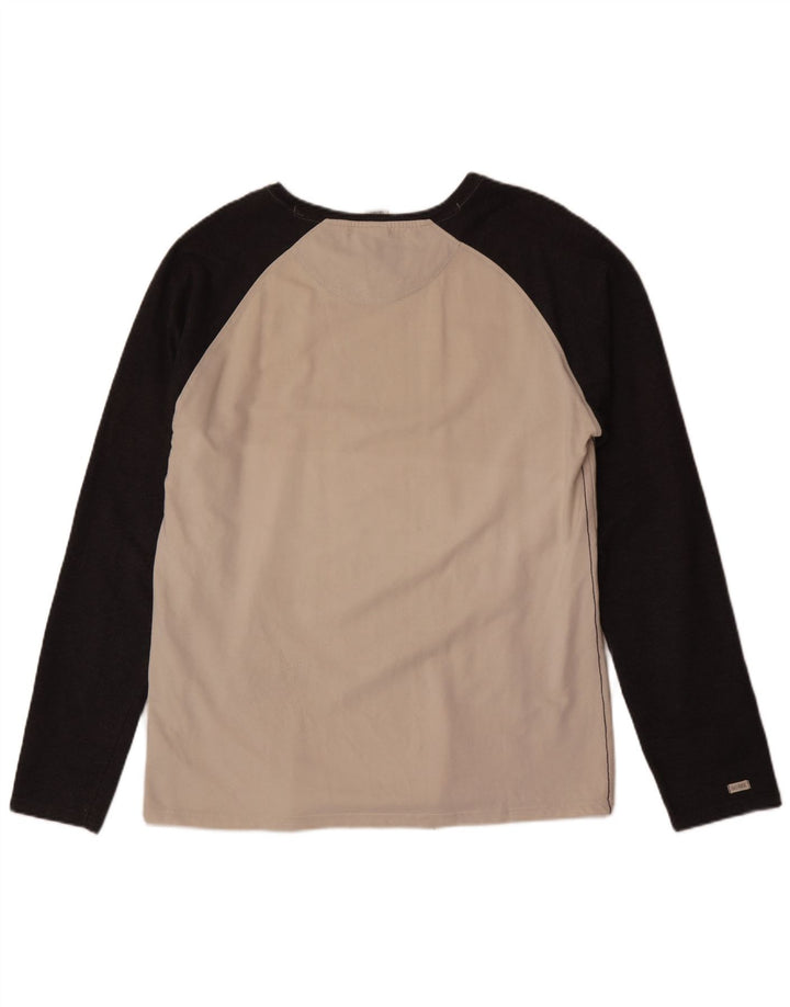 Saltrock Hombre Top Manga Larga XL Blanco Colorblock