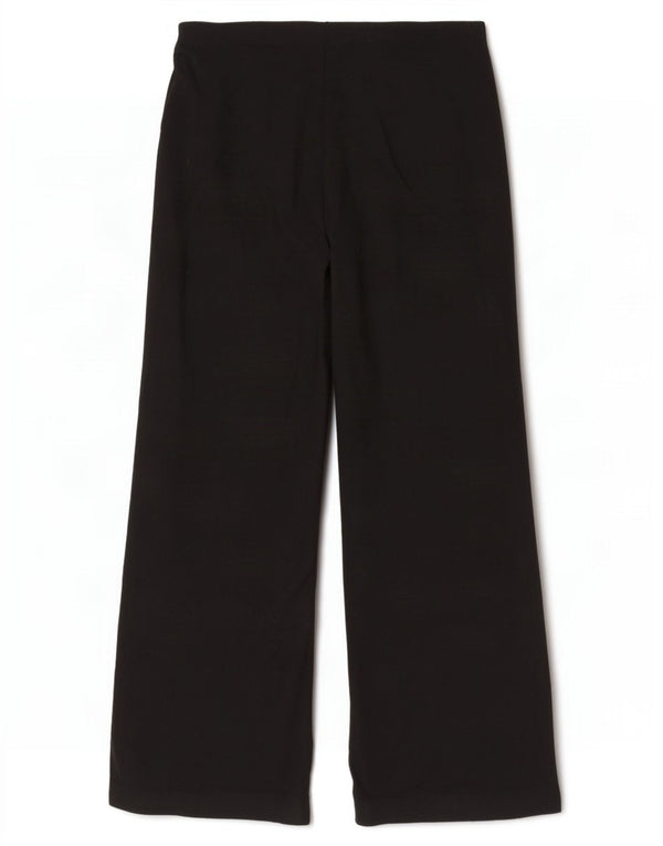 Marks & Spencer Pantalones casuales de pierna ancha para mujer UK 46 Large W36 L28 Negro