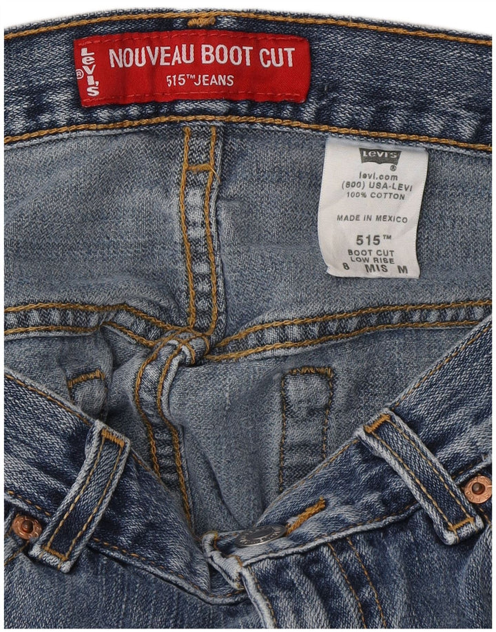 Levi's Jeans 515 de cintura baja para mujer, talla 8, mediano, W30 L31, algodón azul