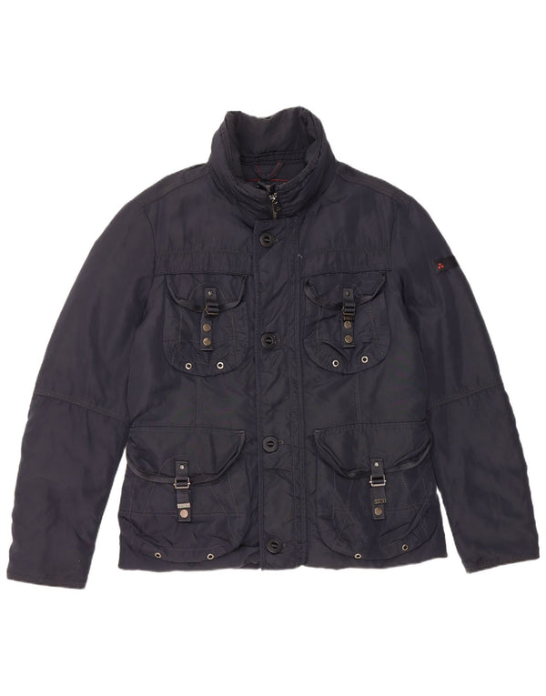 PEUTEREY Chaqueta utilitaria para hombre UK 38 Medium Azul marino Poliamida