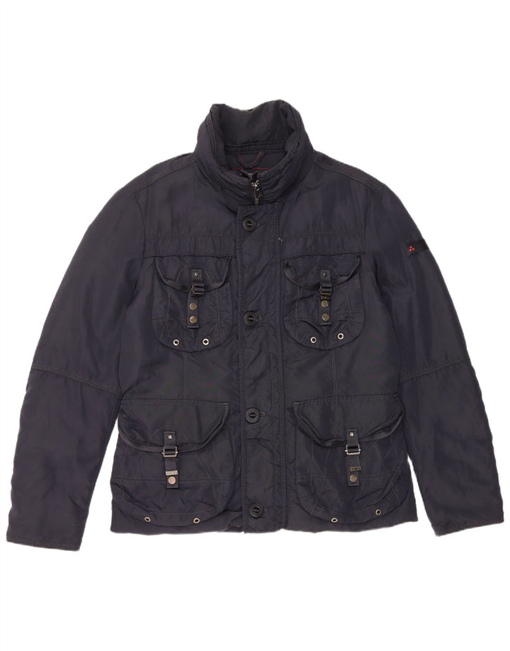 PEUTEREY Chaqueta utilitaria para hombre UK 38 Medium Azul marino Poliamida
