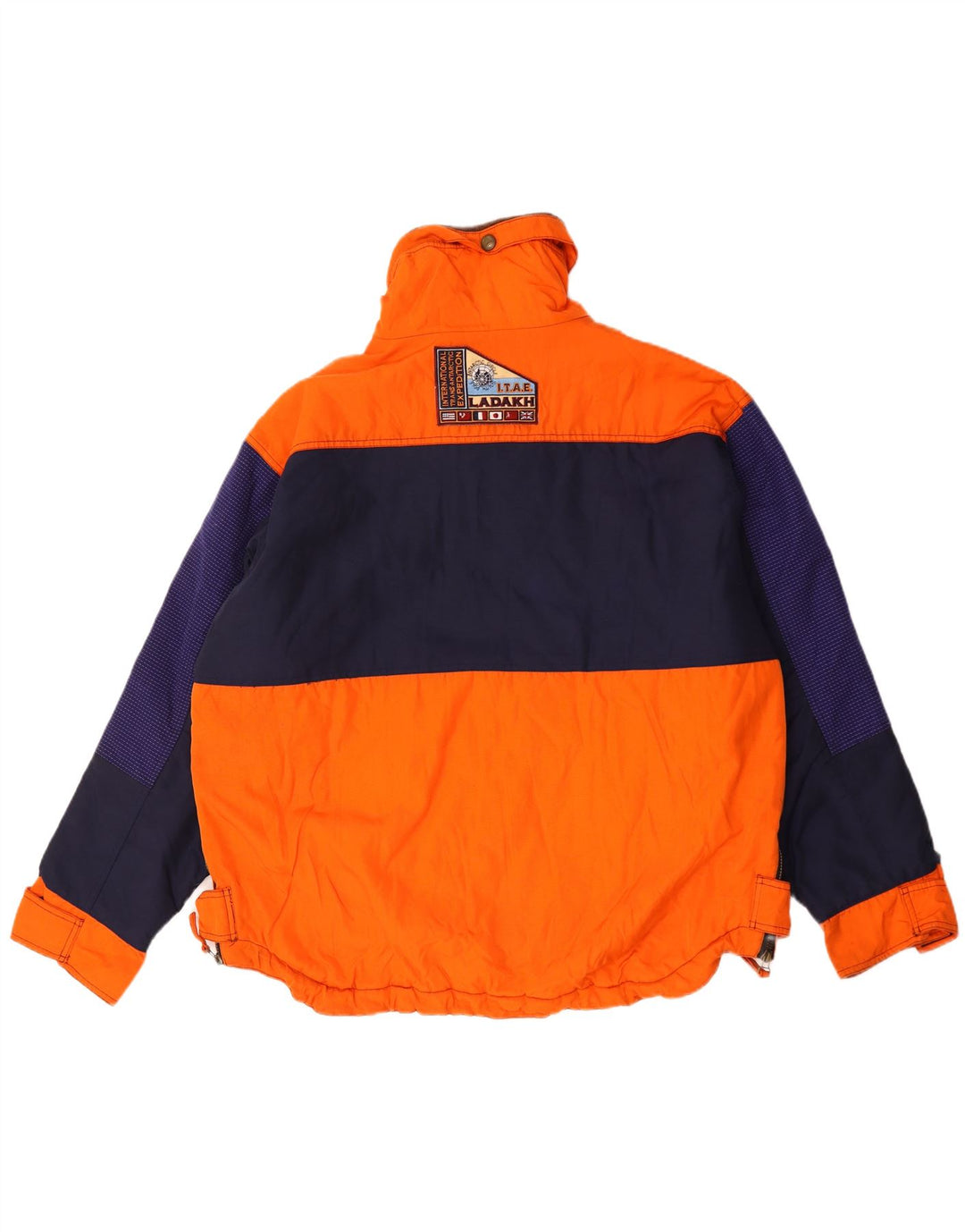 Ladakh Chaqueta de esquí con capucha para hombre UK 42 XL Naranja Colorblock