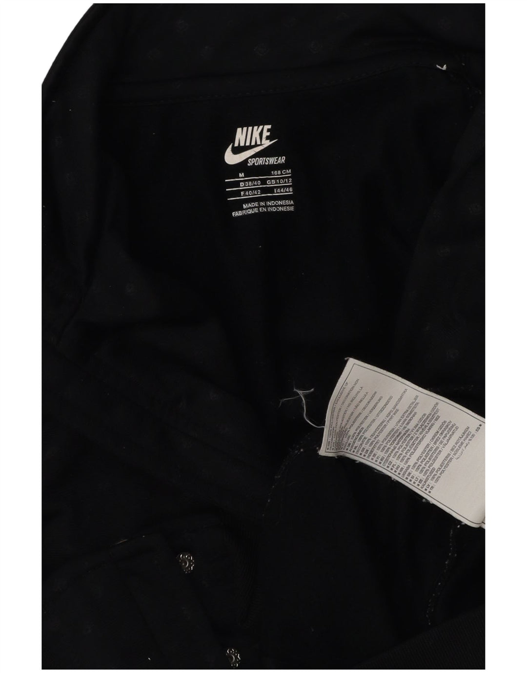Nike Chaqueta de chándal para mujer UK 10/12 Medium Azul marino manchado